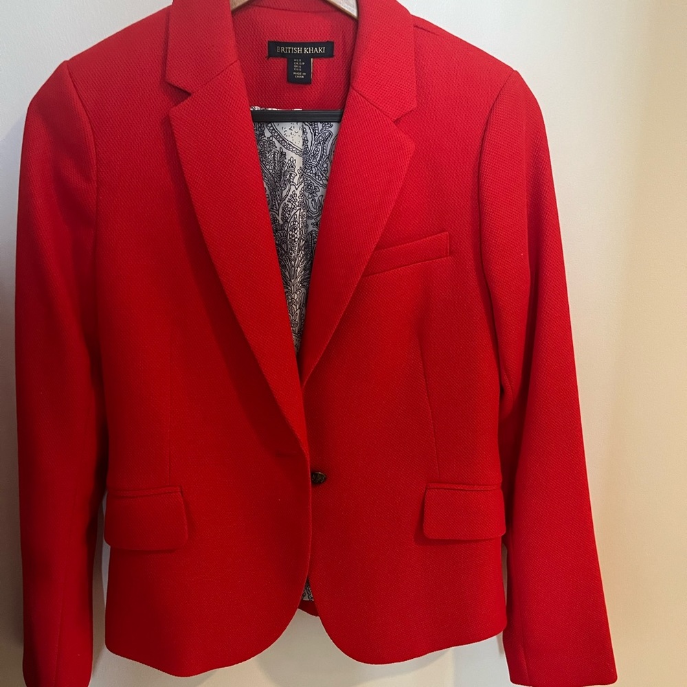One button blazer - RED size Small